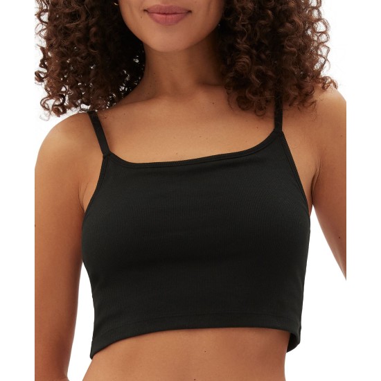  Body Women’s Logo Comfort Cropped Bralette GPW01042, Black, Small