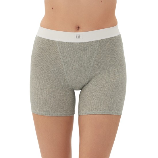  Body Women’s Logo Comfort High-Waist Shorts GPW01070, Heather Grey, X-Large