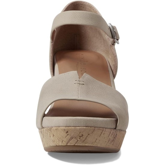  Women’s Vera Cork Wrapped Wedge Sandals, Mushroom Nubuck, 7M