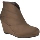  Platform Wedge Ankle Boot, Mushroom,7.5