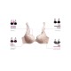  Love the Lift Push Up & In Lace Plunge Underwire Bra DM9900, Black/Gentle Peach, 40C