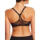  One Fab Fit Lace T-Back Shaping Underwire Front Close Bra 7112, Black, 38D