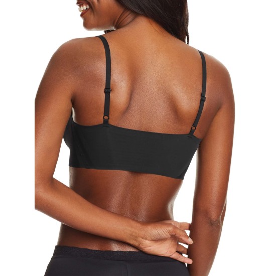  Pure Comfort Pullover Wireless Bralette DM7676, Black, Large