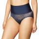  Tame Your Tummy Firm Control Brief DM0051, Navy, 2X-Large