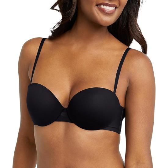  Womens DreamWire Multiway Strapless Underwire Bra DM2310, Black, 38B