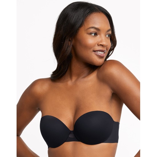  Womens DreamWire Multiway Strapless Underwire Bra DM2310, Black, 38B