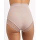  Women’s Eco Lace Firm Control Shaping, Moisture-Wicking, Mid-Brief Shapewear, Blush, XX-Large