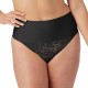  Women’s Lace Thong Moisture-Wicking Shapewear, Black, 2X-Large