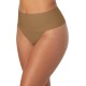  Women’s Lace Thong Moisture-Wicking Shapewear, Caramel 2X-Large