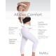  Women’s High-Waist Seamless Control Shapewear Leggings, White, Medium