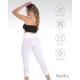  Women’s High-Waist Seamless Control Shapewear Leggings, White, Medium