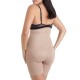  Women’s Extra Firm Tummy-Control Sheer Trim Thigh Slimmer 2789, Stucco, Small