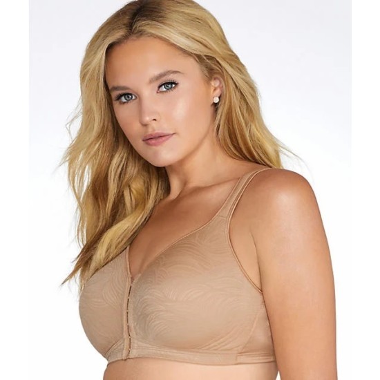  18 Hour Posture Boost Front Close Wireless Bra USE525, Nude 36B