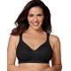  18 Hour Posture Boost Front Close Wireless Bra USE525, Black, 36B