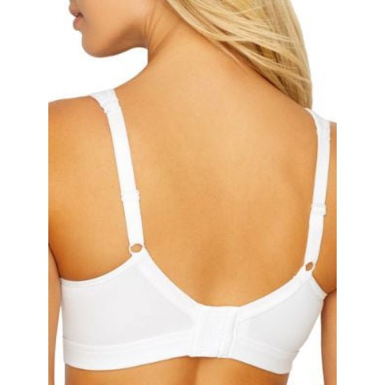  18 Hour Ultimate Lift Cotton Wireless Bra US474C, White, 38D