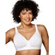  18 Hour Ultimate Lift Cotton Wireless Bra US474C, White, 38D