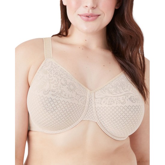  857210 Visual Effects Underwire Minimizer Bra, Nude, 32D