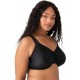  Basic Beauty Seamless Underwire Bra,  Black, 38DDD