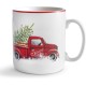  Hometown Celebration 4-Piece Porcelain Jumbo Coffee Mug Set, Red