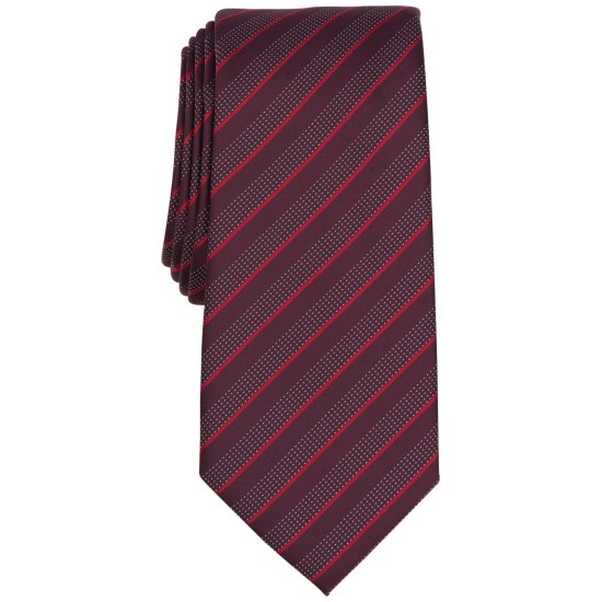  Men’s Vinton Stripe Tie, Burgundy