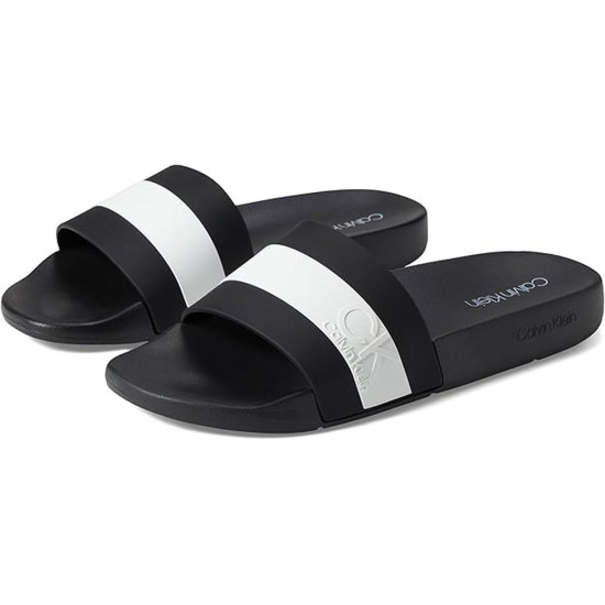 alvin Klein Men’s Anshu Slide Slip-on Sandals Men’s Shoes, 11M, Black