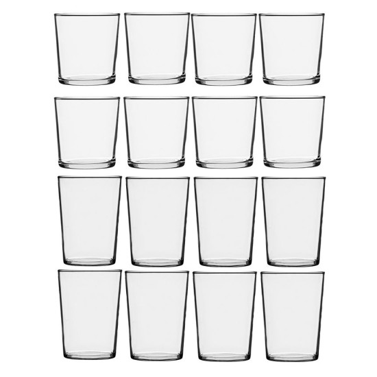  16 Piece Mercado Drinkware Set – Clear