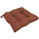  Micro Fiber Reversible Chair Pad, Chocolate, 16 x 15 x 3 inches