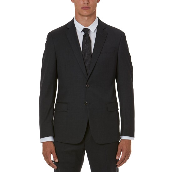  Men’s Slim-Fit Solid Suit Jacket, Gray, 38R