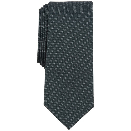  Men’s Cobbled Solid Tie, Hunter