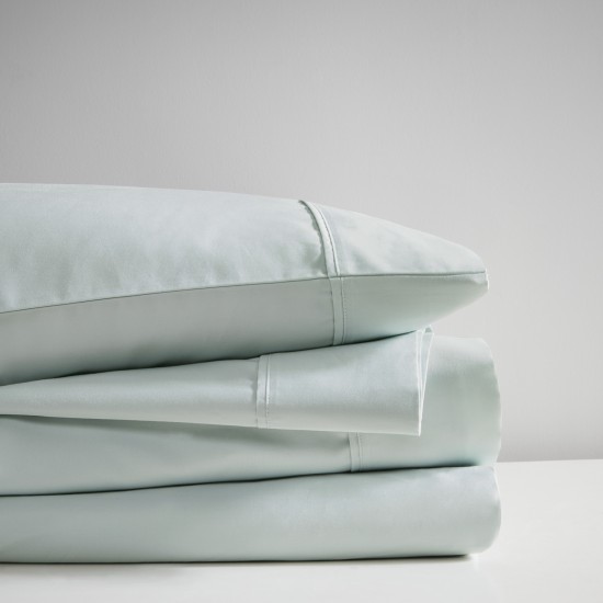  Cooling 600 Thread Count Cotton Blend 4-Pc. Sheet Set, Full Bedding, Seafoam