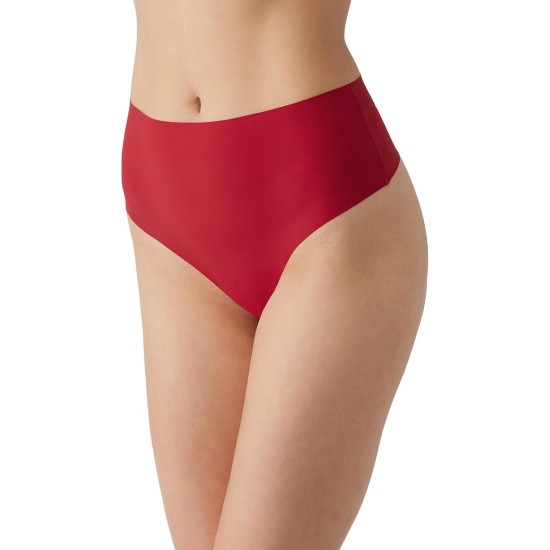 B.tempt’d by Wacoal Women’s b.Bare Hi Waist Thong, Haute Red, X-Large