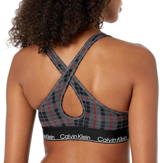  Modern Cotton Lightly Lined Wireless Bralette, Charcoal, Large