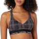  Modern Cotton Lightly Lined Wireless Bralette, Charcoal, Large