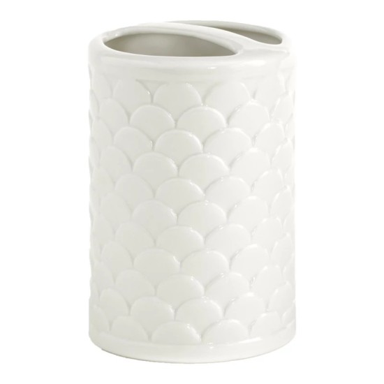  Duomo Toothbrush Holder – White, 2.83″D x 4.13″H