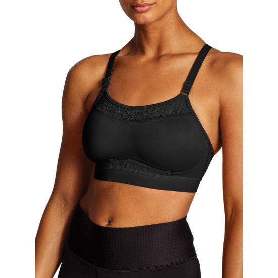  The Show-Off Wireless High Impact Sports Bra 1666, Black, Small