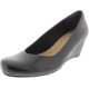  Women’s Flores Tulip Wedge Pump,Black,7.5 W US