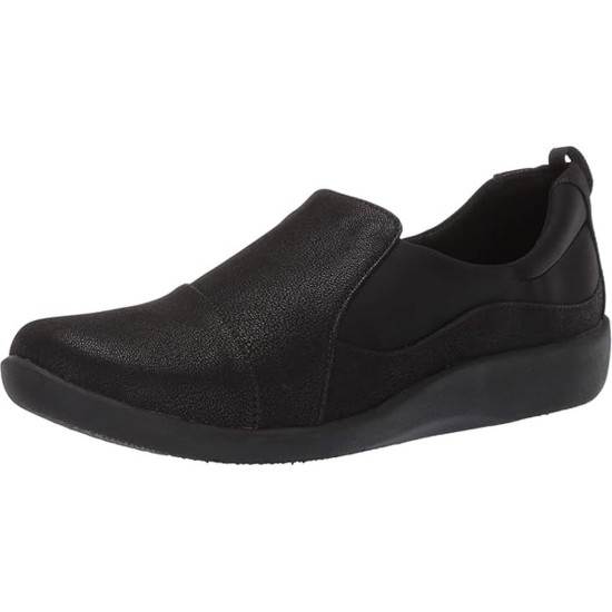  womens Sillian Paz Slip On Loafer, Black, 8.5