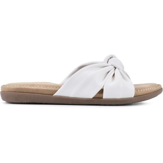  Women’s Favorite Slide Sandal, White, 10M