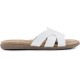  Women’s Fortunate Slide Sandal, White, 8.5