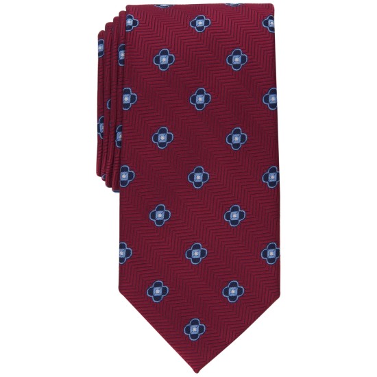  Men’s Berdie Neat Tie, Burgundy