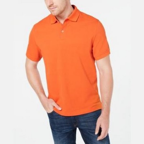  Men’s Classic Fit Performance Stretch Polo T-Shirt, Turmeric, X-Large