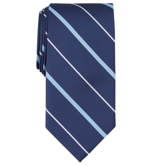  Men’s Cowan Stripe Tie, Navy