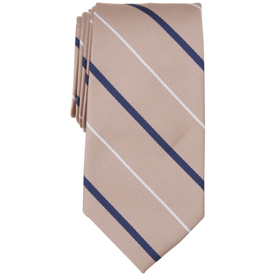  Men’s Cowan Stripe Tie, Taupe