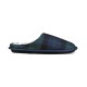  Men’s Jake Plaid Slip On Slippers, Blue/Green, Small