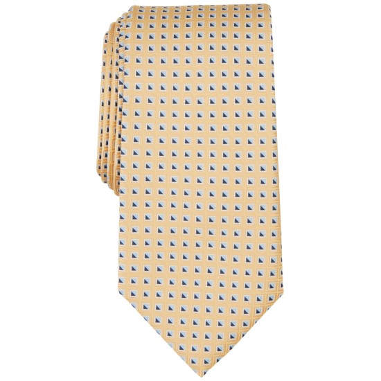  Men’s Thorton Dot-Pattern Tie, Yellow