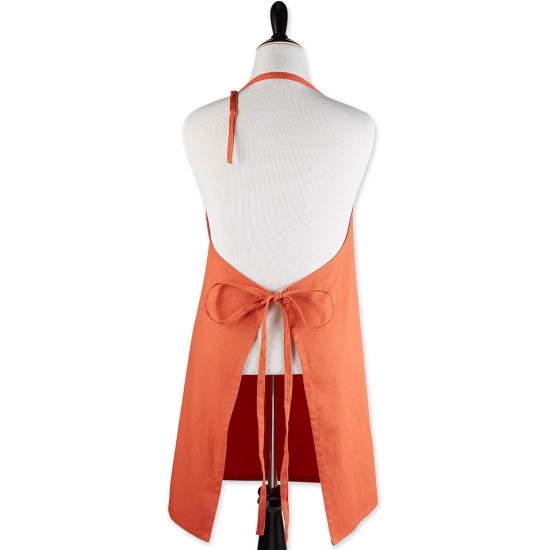  Modern Style 100 Percent Cotton XL Chef Apron in Spice Orange