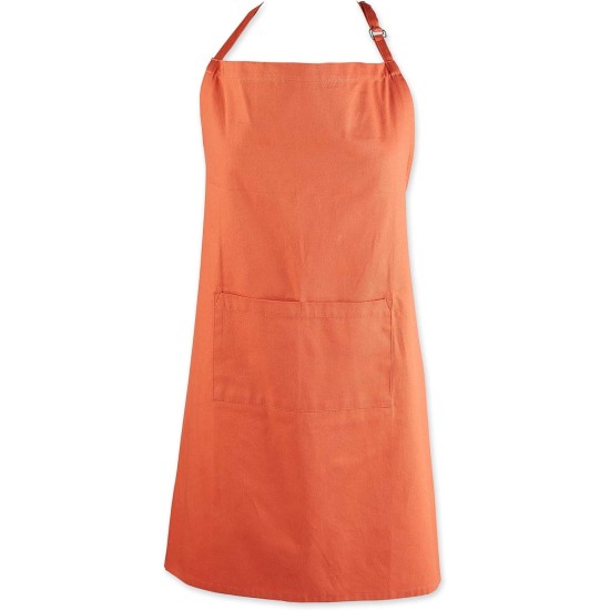  Modern Style 100 Percent Cotton XL Chef Apron in Spice Orange