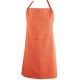  Modern Style 100 Percent Cotton XL Chef Apron in Spice Orange