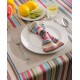  Summer Stripe Outdoor Tablecloth with Zipper 60″ x 84″, Summer Print