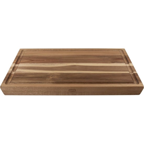  Angled Acacia Wood Cutting Board with Well, 15 x 20 inches